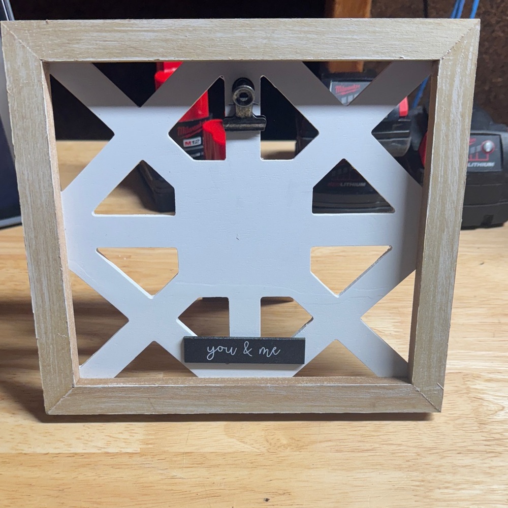 Wooden Geometric Photo Frame